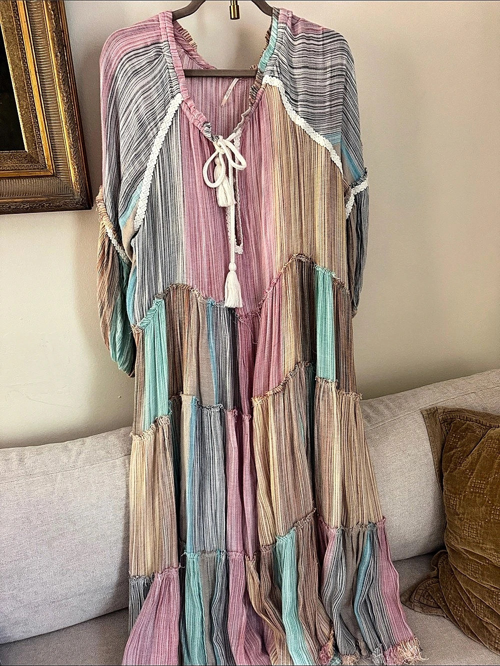 Free People In The Moment Rainbow Dress